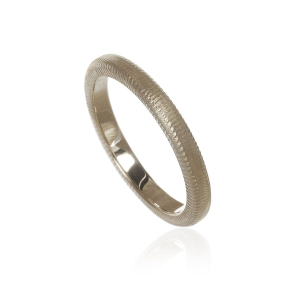 Curve 2.5 mm 18K Whitegold Ring