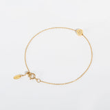 Modern Words Fine Clubs 18K Gold Bracelet w. Diamond