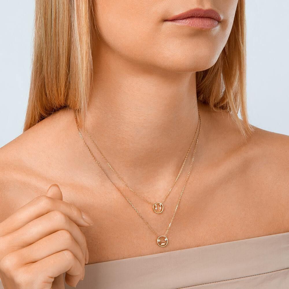 PETIT Em 14K Gold Necklace w. Diamond