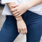 ABC's - G 18K Gold plattiert Armband