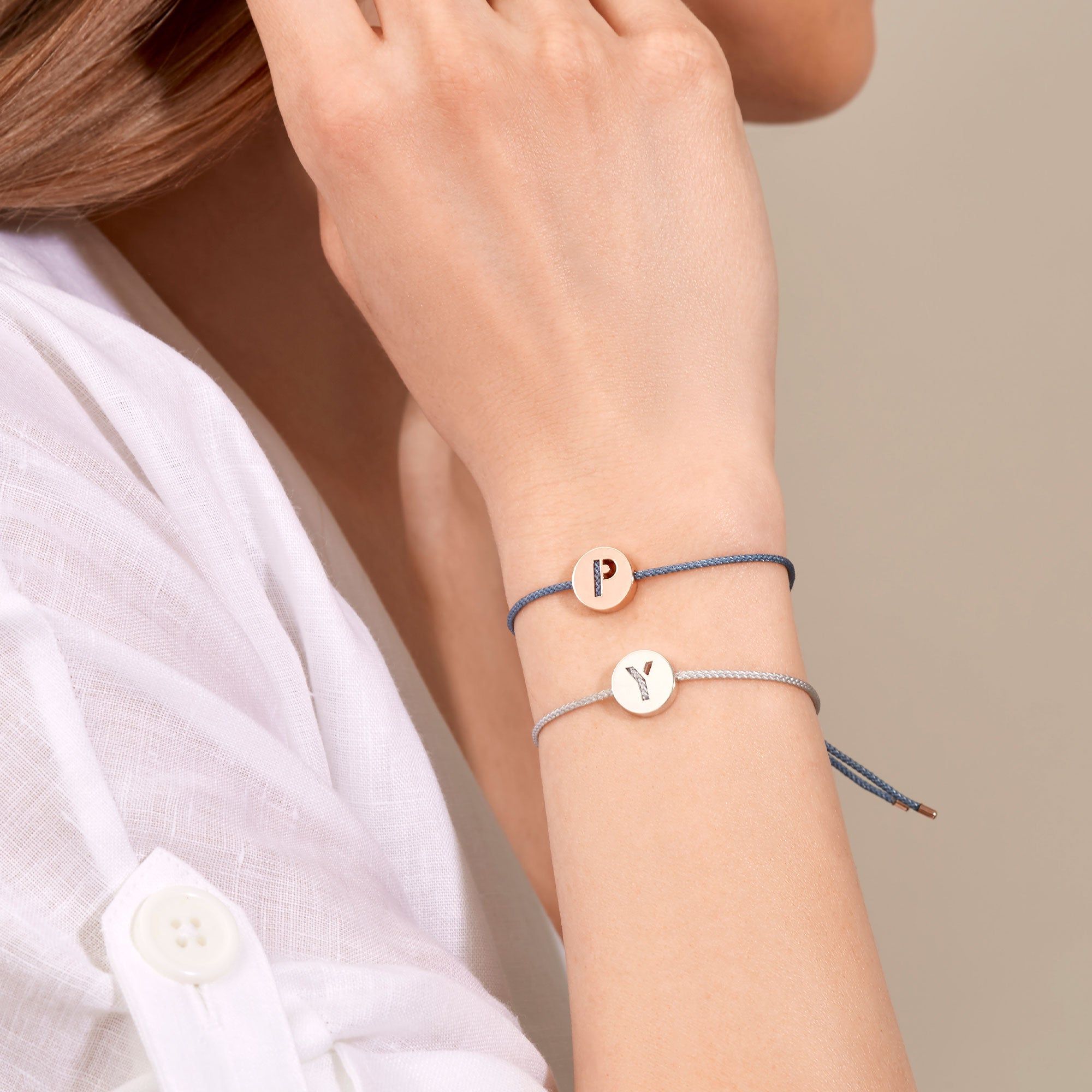 ABCs - M 18k Gold plattiert Armband