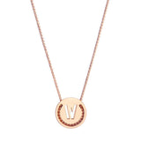 ABC's - W 18K Gold Plated Necklace