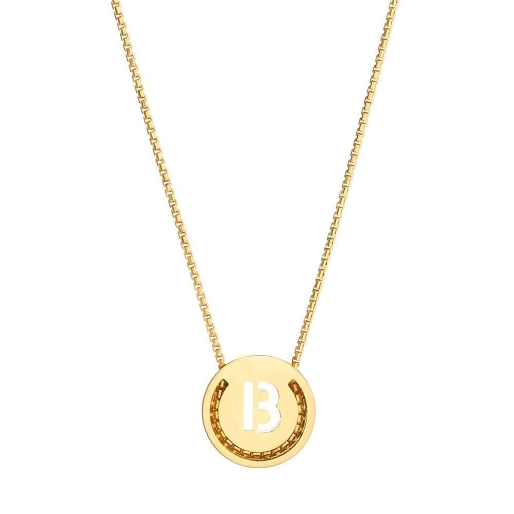 ABCs - B 18k Gold Plated Halskette
