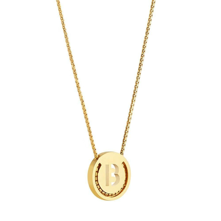 ABCs - B 18k Gold Plated Halskette