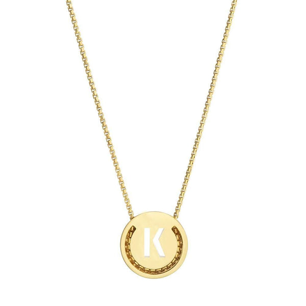 ABC's - K 18K Gold Plated Necklace