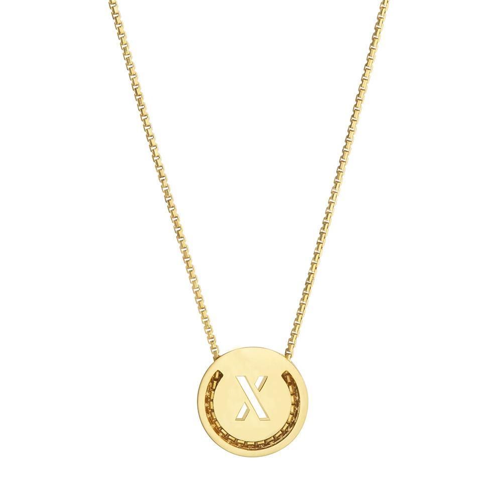 ABC's - X 18K Gold Plated Necklace