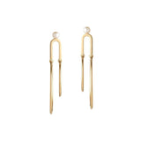Astra Synergy 18K Gold Hoops & Earrings w. Pearl