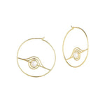 Cosmo Blazar Hoop 18K Forgyldte Hoops m. Perle