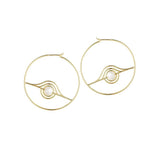 Cosmo Blazar Hoop 18K Forgyldte Hoops m. Perle