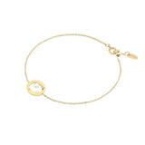 Cosmo Cosmonaut 18K Gold Plated Bracelet w. Pearl & Zirconia