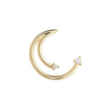 Cosmo Luna 18K Gold Studs w. Diamond