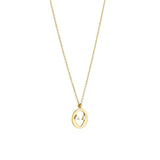 Cosmo Martian 18K Gold Plated Necklace w. Zirconia