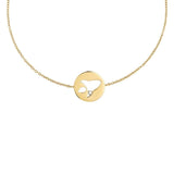 Cosmo Rocket 18K Gold Plated Bracelet w. Zirconia