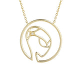 Cosmo Space Friend 18K Gold Plated Necklace w. Zirconia