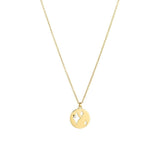 Cosmo Stella 18K Gold Plated Necklace w. Zirconia