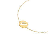 Cosmo UFO 18K Gold Plated Bracelet w. Opal