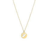 Cosmo UFO 18K Gold Plated Halskette w. Opal