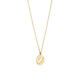 Cosmo UFO 18K Gold Plated Halskette w. Opal