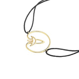 Cosmo Voyager Cord 18K Gold Plated Bracelet w. Zirconia