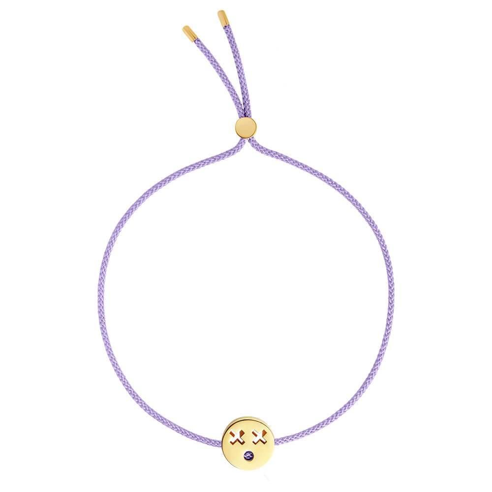 FRIENDS Quirky / Purple 18K Gold Plated Bracelet