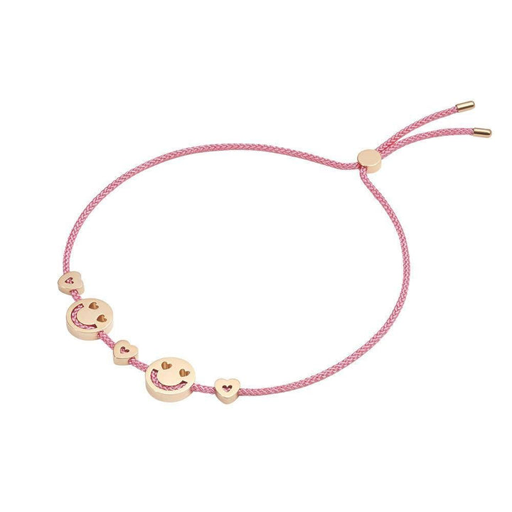 FRIENDS Smitten 2 Hjertes 18K Forgyldt Armbånd
