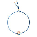 Freunde drehen mich über Navy & Dusky Blue Blue 18K Gold Plated Armband