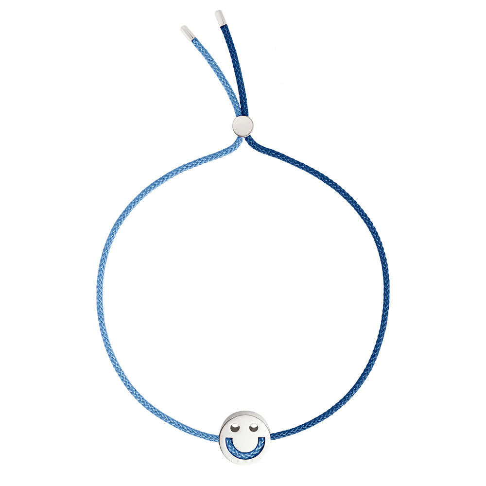 Freunde drehen mich über Navy & Dusky Blue Blue 18K Gold Plated Armband
