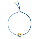 Freunde drehen mich über Navy & Dusky Blue Blue 18K Gold Plated Armband