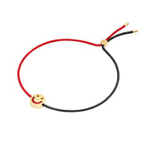 FRIENDS Turn Me Over Red & Black 18K Gold Plated Bracelet