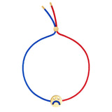 FRIENDS Turn Me Over Red & Blue 18K Gold Plated Bracelet