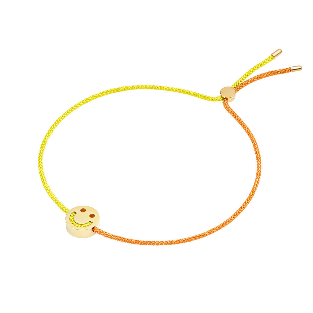 Freunde drehen mich über gelb & orange 18k Gold plattiert Armband
