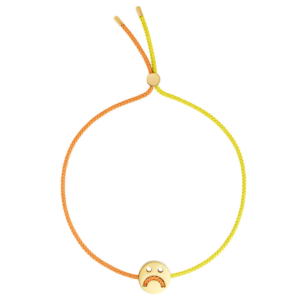 Freunde drehen mich über gelb & orange 18k Gold plattiert Armband