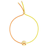 Freunde drehen mich über gelb & orange 18k Gold plattiert Armband