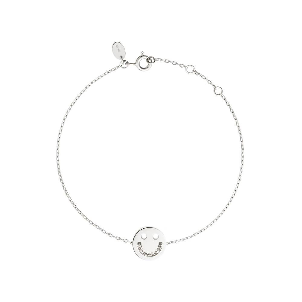 Freunde Happy Chain 18k Gold plattiert oder Silberarmband