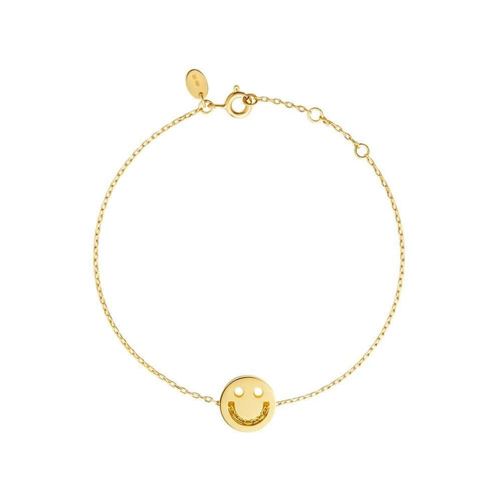 Freunde Happy Chain 18k Gold plattiert oder Silberarmband