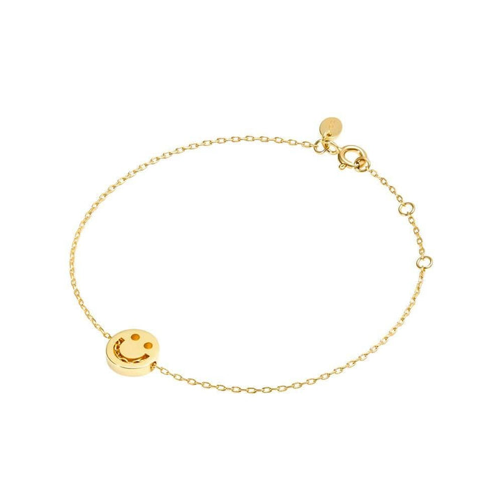 Freunde Happy Chain 18k Gold plattiert oder Silberarmband