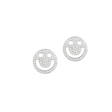 FRIENDS Happy Diamond 18K Whitegold Studs w. Diamond