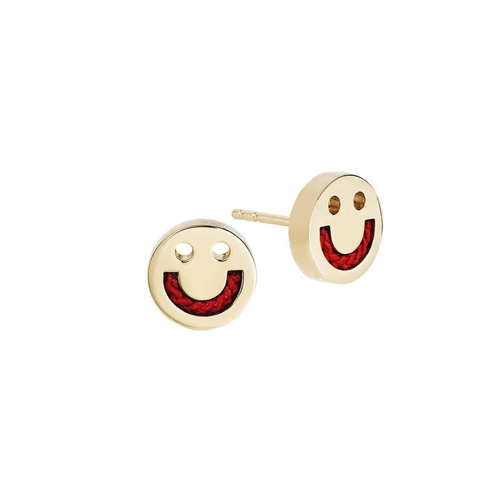 Freunde Happy Cord / rot 18k vergoldete oder silberne Stollen