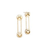 FRIENDS Happy Sad Drop 18K Gold Plated or Silver Earrings
