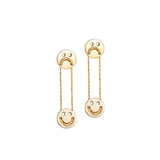 FRIENDS Happy Sad Drop 18K Gold Plated or Silver Earrings