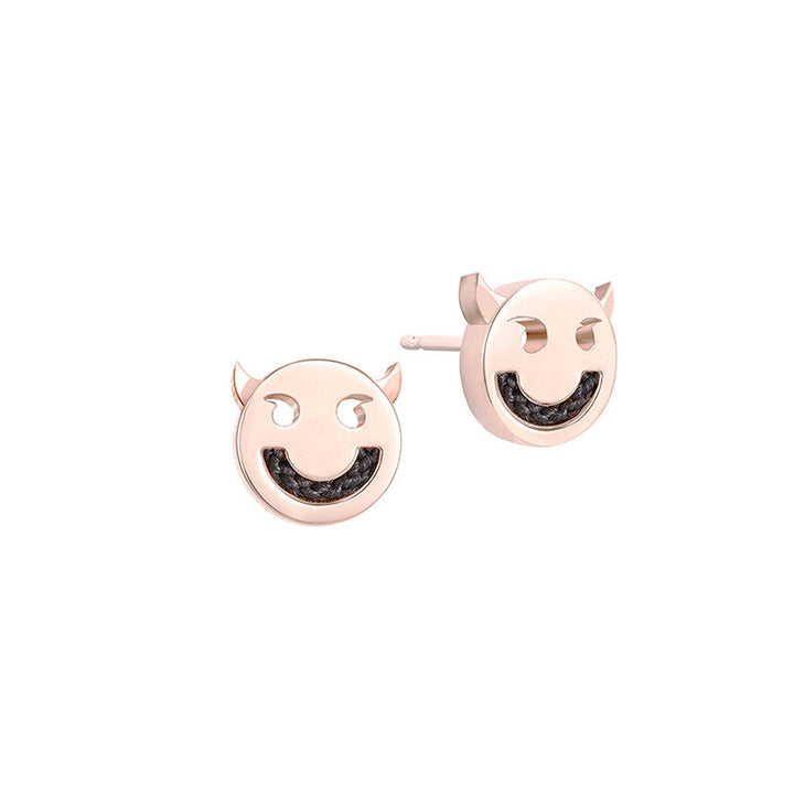 FRIENDS Wicked Cord / Sort 18K Forgyldte Ørestikker