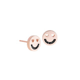 FRIENDS Smitten Cord / Pink 18K Gold Plated Studs