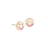 FRIENDS Smitten Cord / Pink 18K Gold Plated Studs