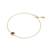 Gems of Cosmo 18K Gold Bracelet w. Amethyst