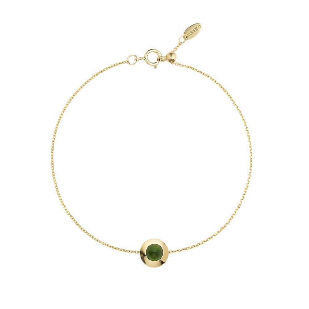 Gems of Cosmo 18K Gold Bracelet w. Chrome diopside