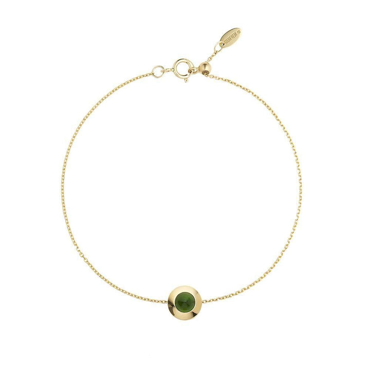 Gems of Cosmo 18K Gold Bracelet w. Chrome diopside