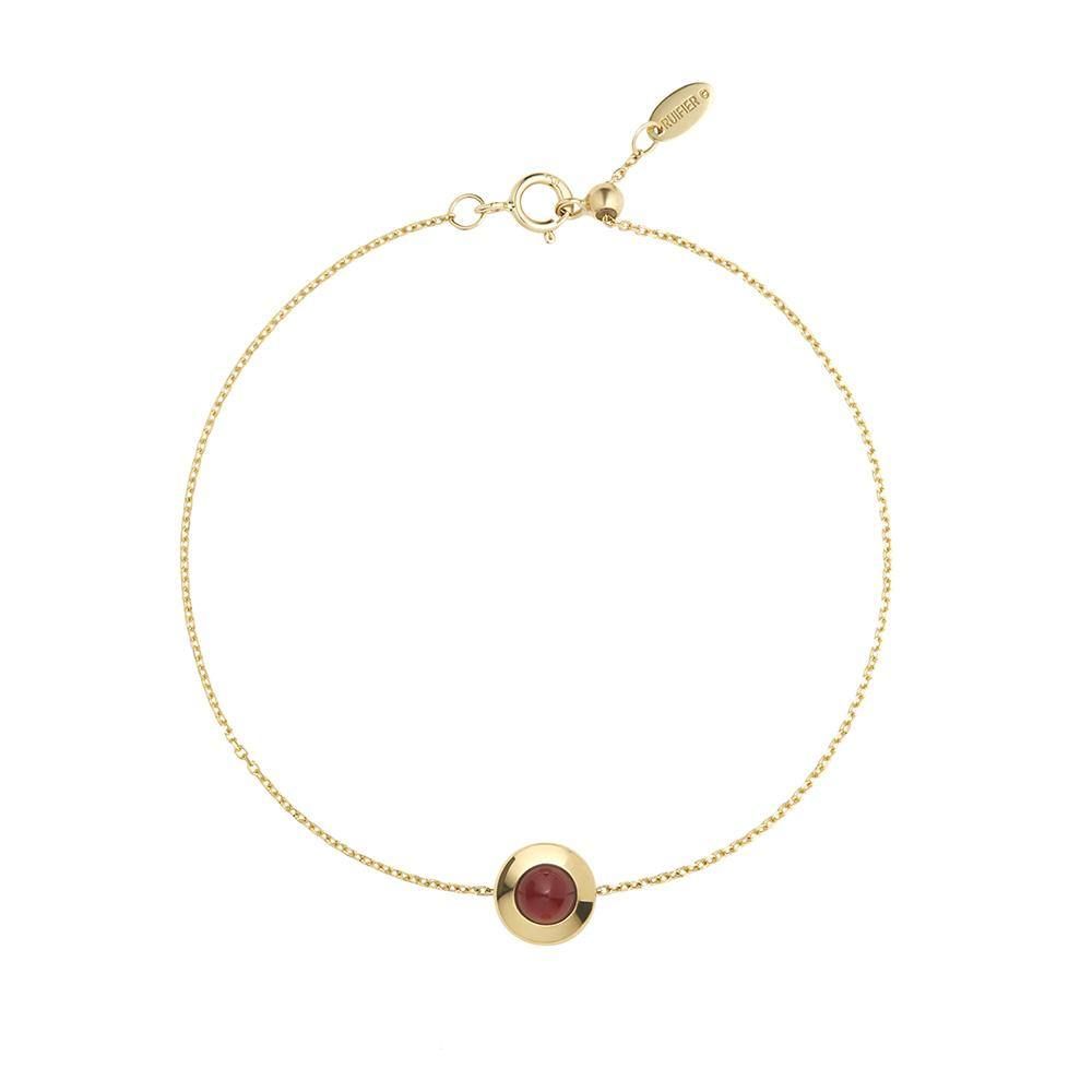 Gems of Cosmo 18K Gold Bracelet w. Garnet