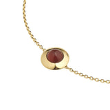 Gems of Cosmo 18K Gold Bracelet w. Garnet