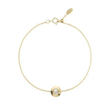 Gems of Cosmo 18K Gold Bracelet w. Moonstone