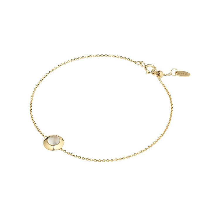 Gems of Cosmo 18K Gold Bracelet w. Moonstone